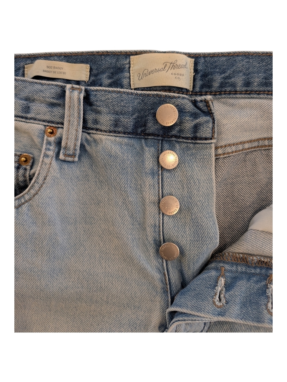 Universal Thread Two-Tone Denim Jeans — Navy & Light Blue - Picture 3 of 8